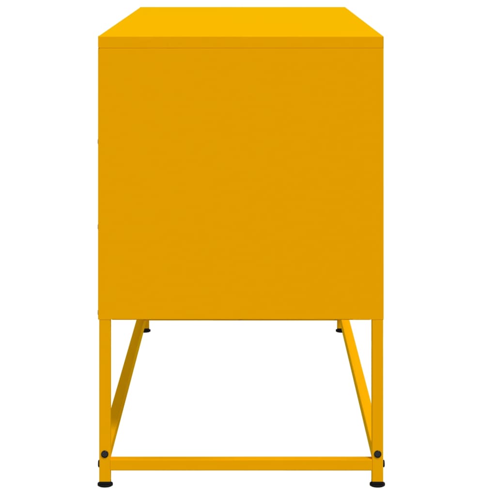 Meuble TV jaune moutarde 100,5x39x60,5 cm acier - XIOS