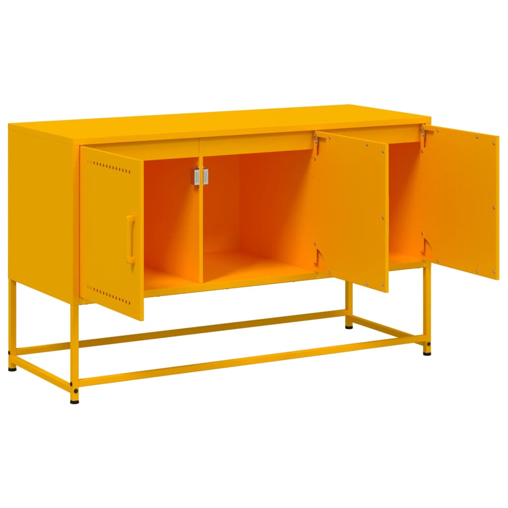 Meuble TV jaune moutarde 100,5x39x60,5 cm acier - XIOS
