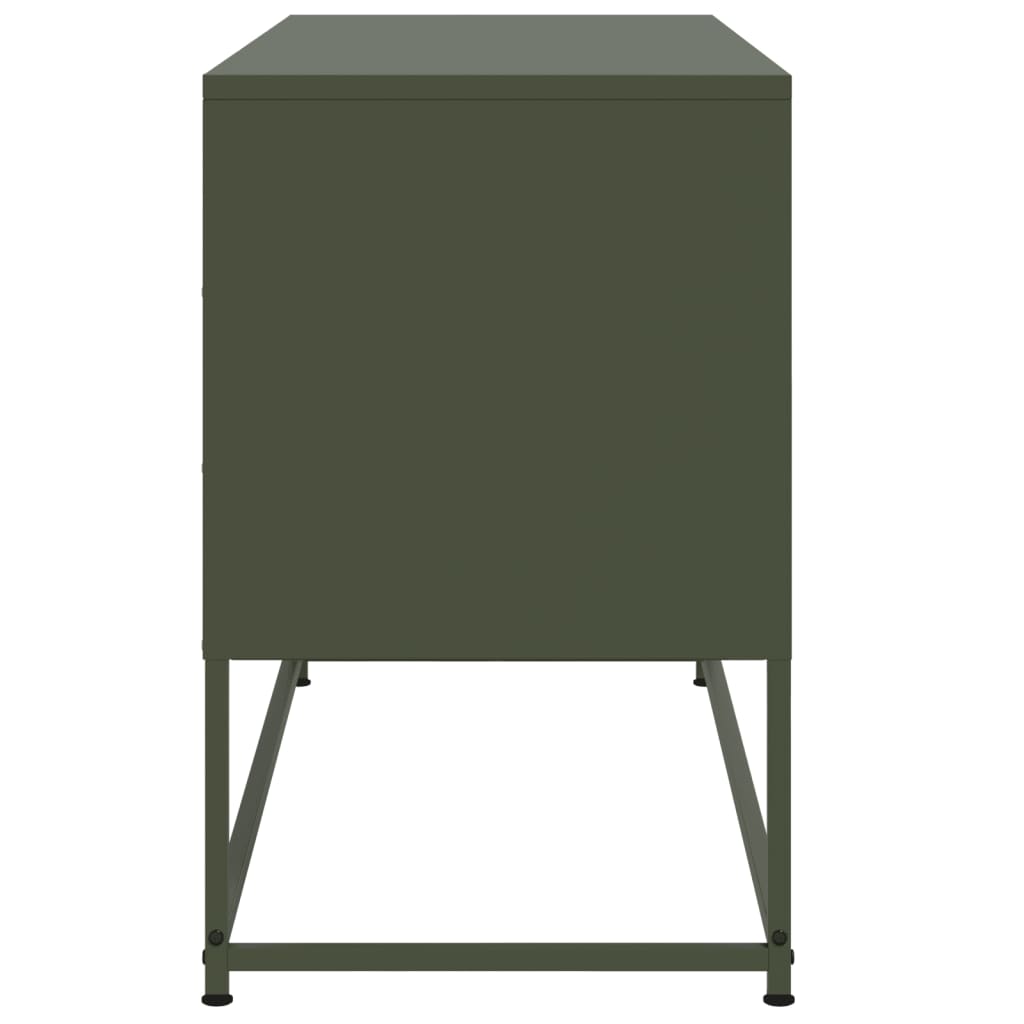 Meuble TV vert olive 100,5x39x60,5 cm acier - XIOS