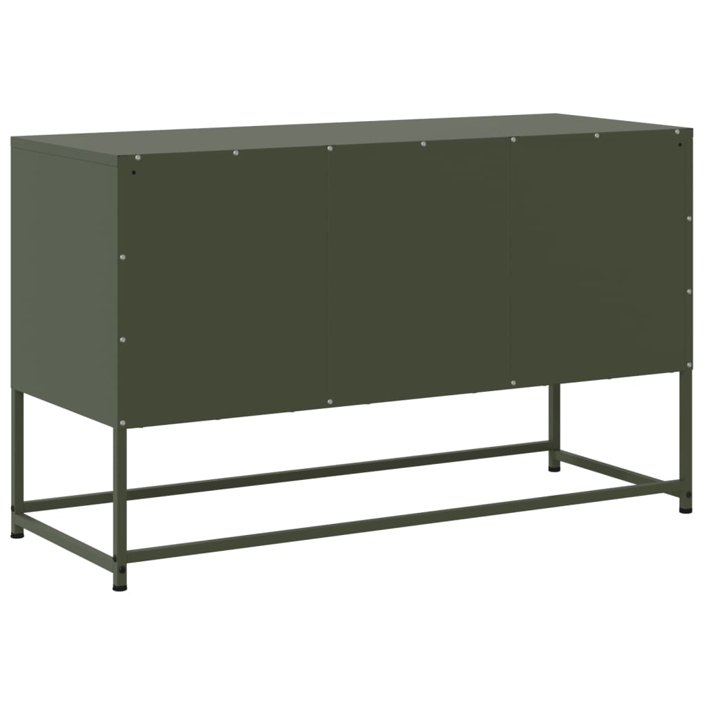 Meuble TV vert olive 100,5x39x60,5 cm acier - XIOS
