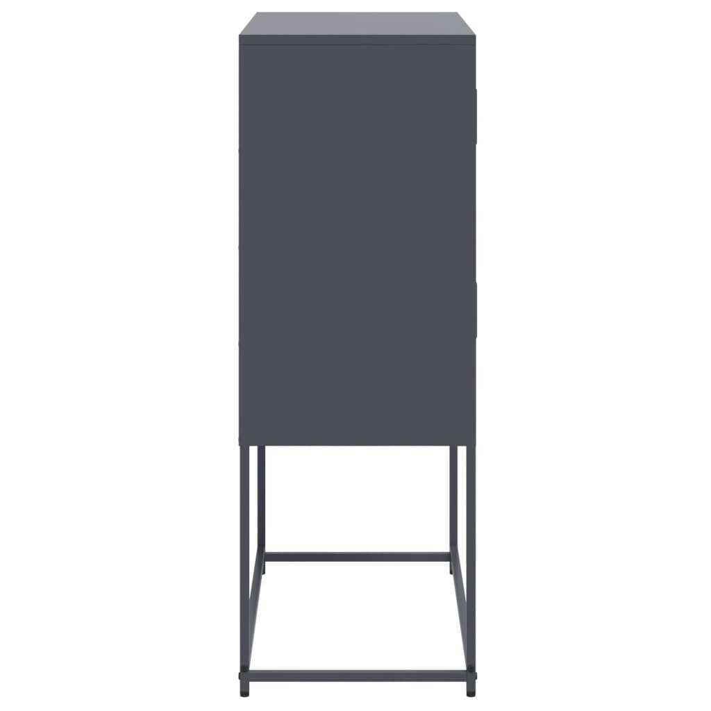 Buffet anthracite 68,5x38,5x107 cm acier Buffets & bahuts vidaXL   