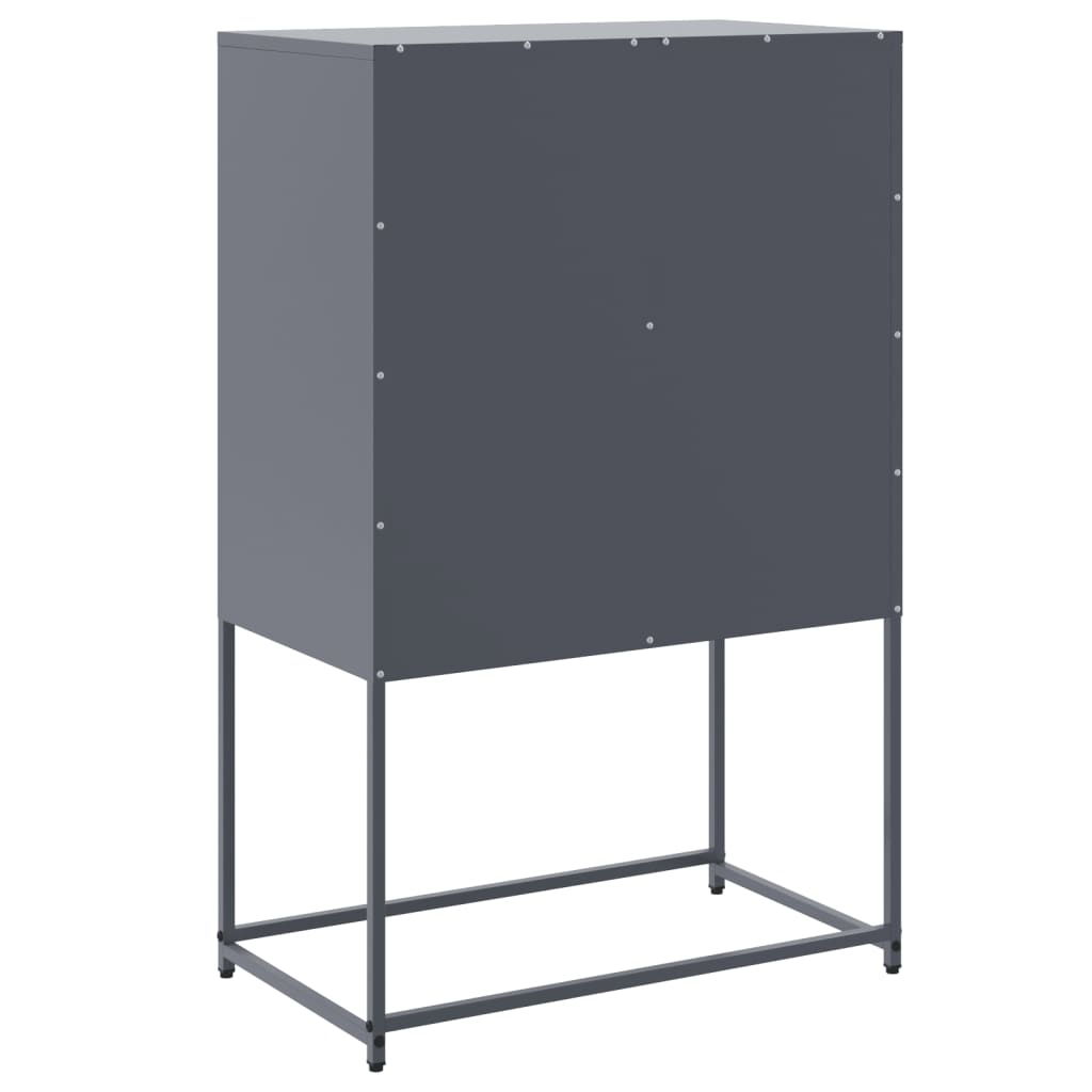 Buffet anthracite 68,5x38,5x107 cm acier Buffets & bahuts vidaXL   