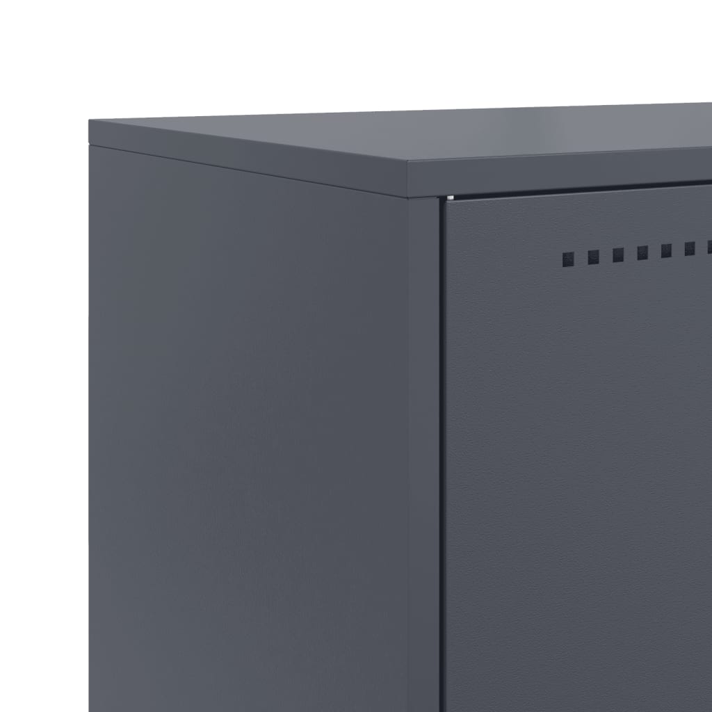 Buffet anthracite 68,5x38,5x107 cm acier Buffets & bahuts vidaXL   