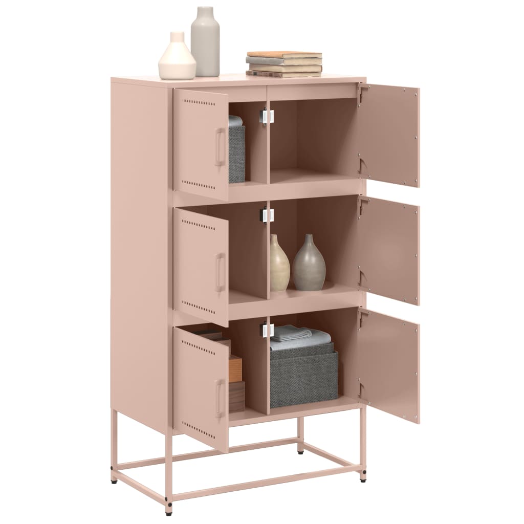 Buffet rose 68,5x38,5x123,5 cm acier - XIOS