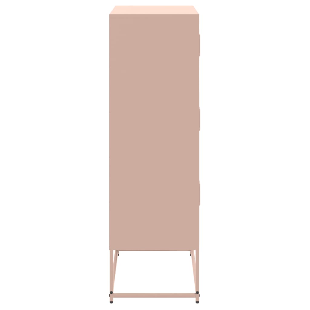 Buffet rose 68,5x38,5x123,5 cm acier - XIOS