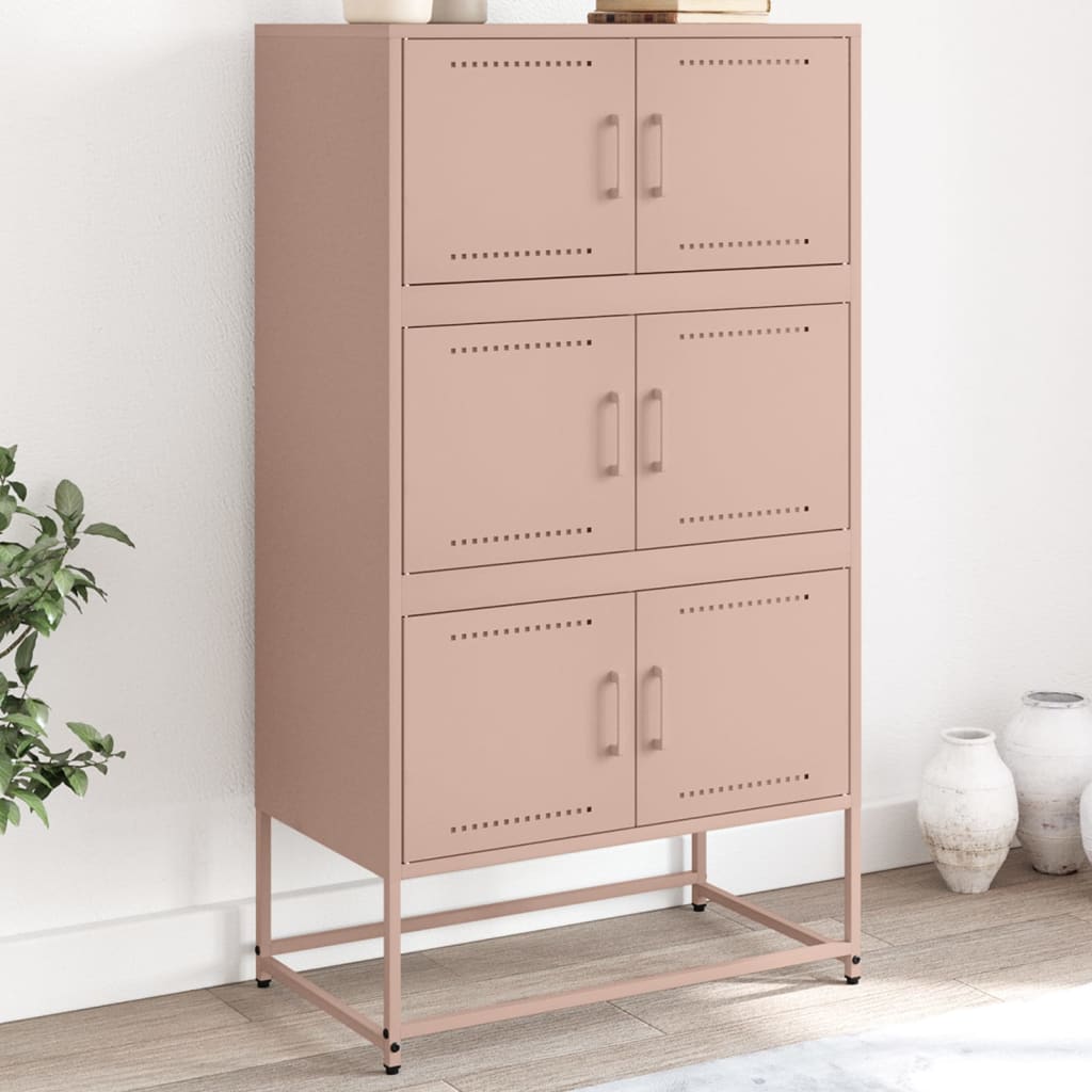 Buffet rose 68,5x38,5x123,5 cm acier - XIOS