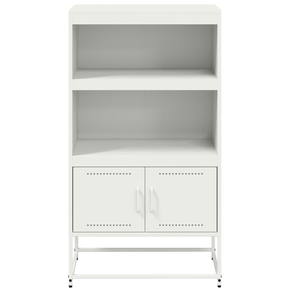 Buffet haut blanc 68,5x38,5x123,5 cm acier - XIOS