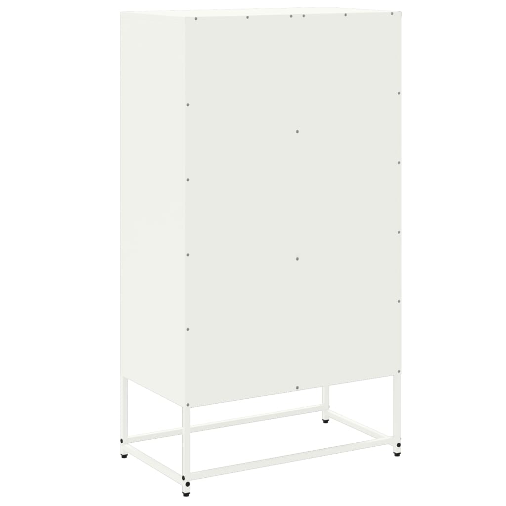Buffet haut blanc 68,5x38,5x123,5 cm acier - XIOS