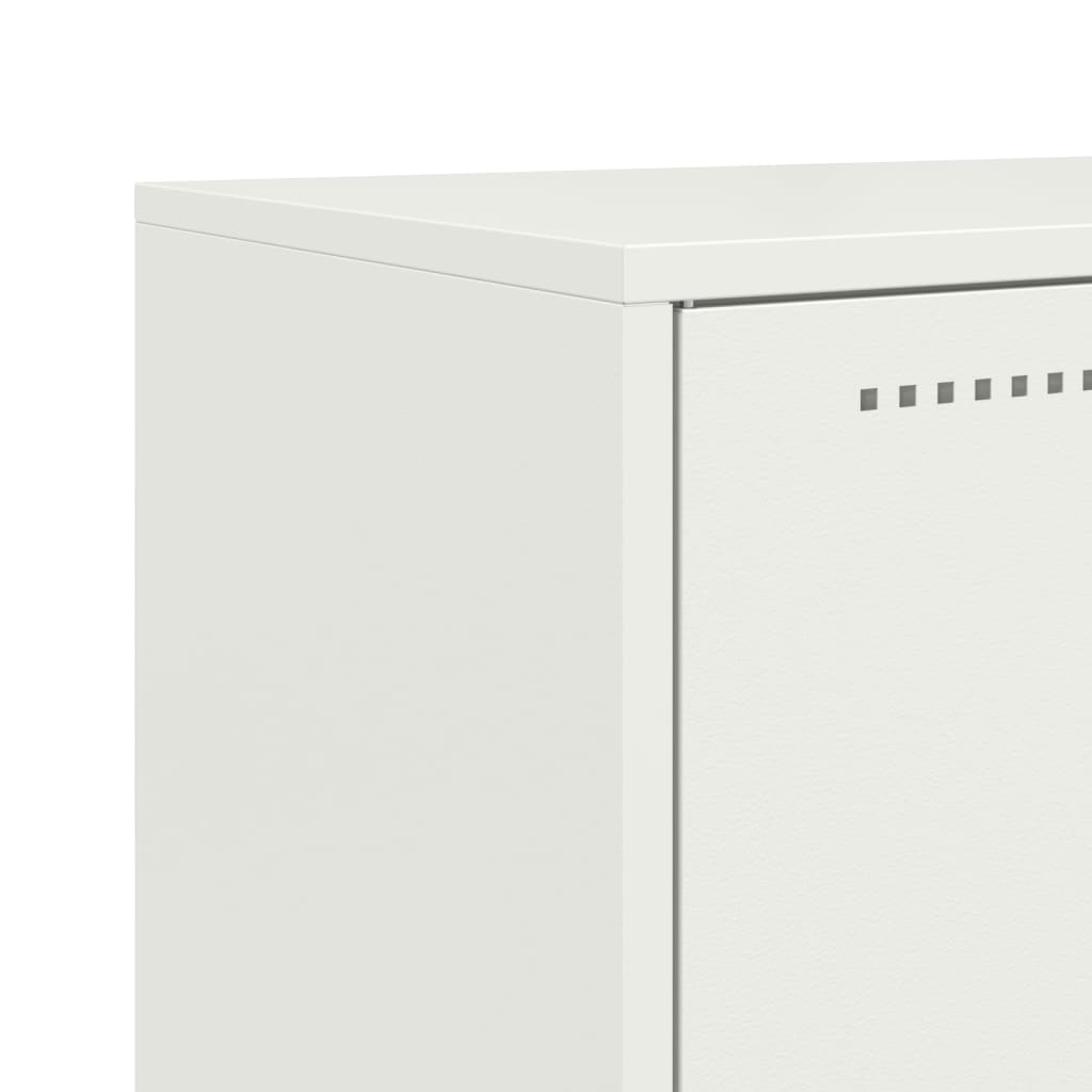 Buffet haut blanc 68,5x38,5x107 cm acier - XIOS