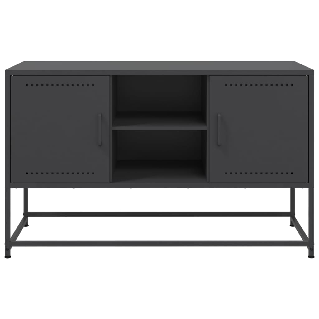 Meuble TV noir 100,5x39x60,5 cm acier - XIOS