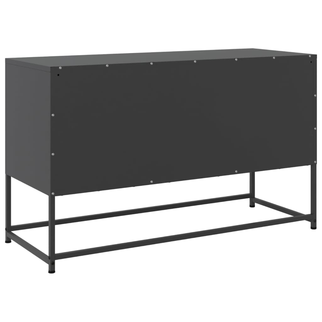 Meuble TV noir 100,5x39x60,5 cm acier - XIOS