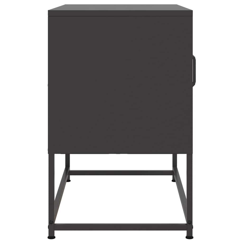 Meuble TV noir 68x39x60,5 cm acier - XIOS