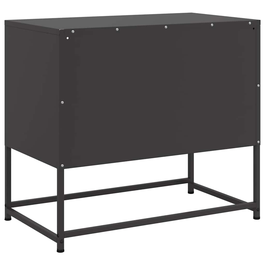 Meuble TV noir 68x39x60,5 cm acier - XIOS