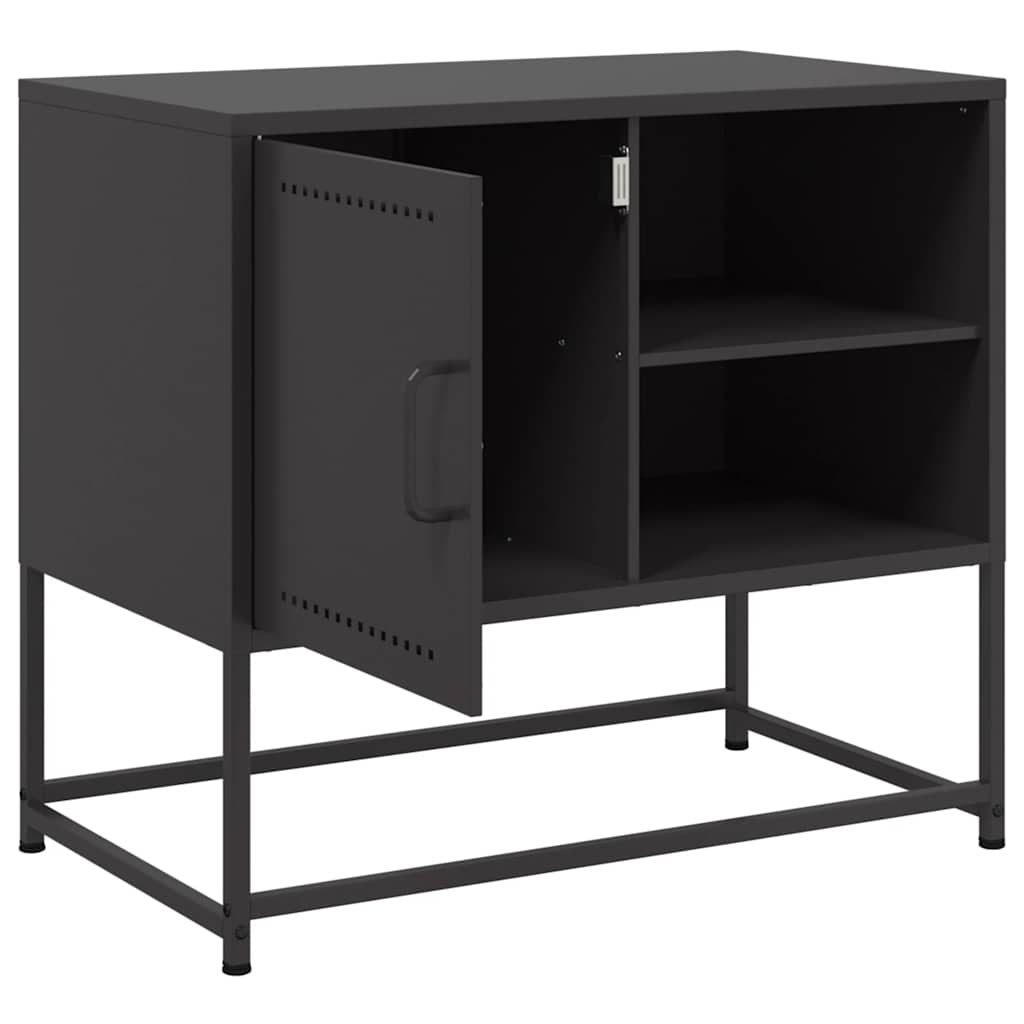 Meuble TV noir 68x39x60,5 cm acier - XIOS