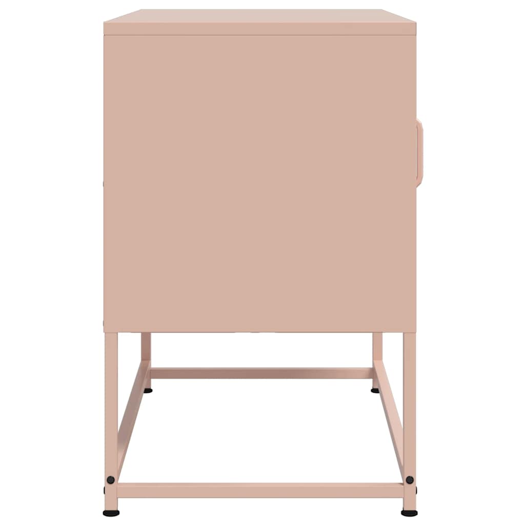 Meuble TV rose 68x39x60,5 cm acier - XIOS
