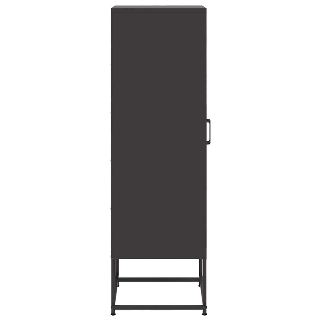 Buffet haut noir 36x39x123 cm acier - XIOS