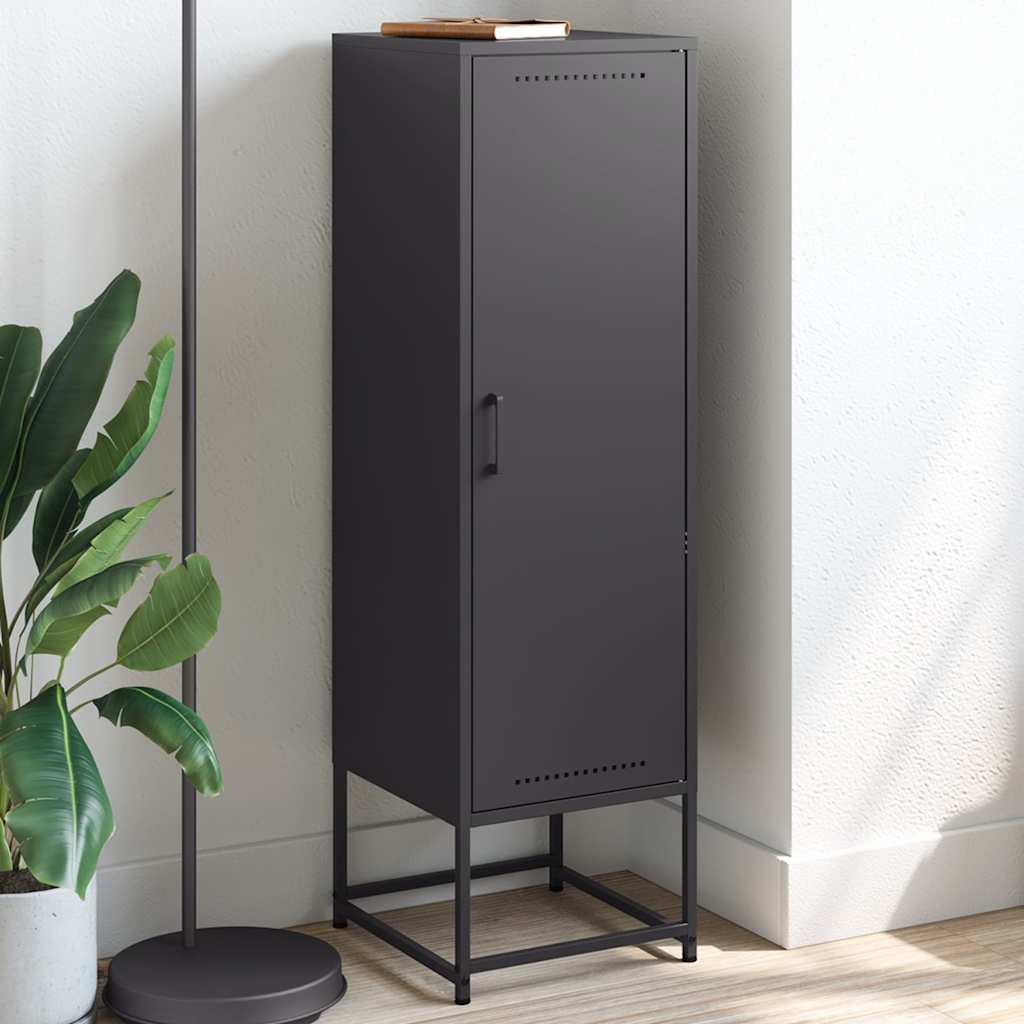 Buffet haut noir 36x39x123 cm acier - XIOS