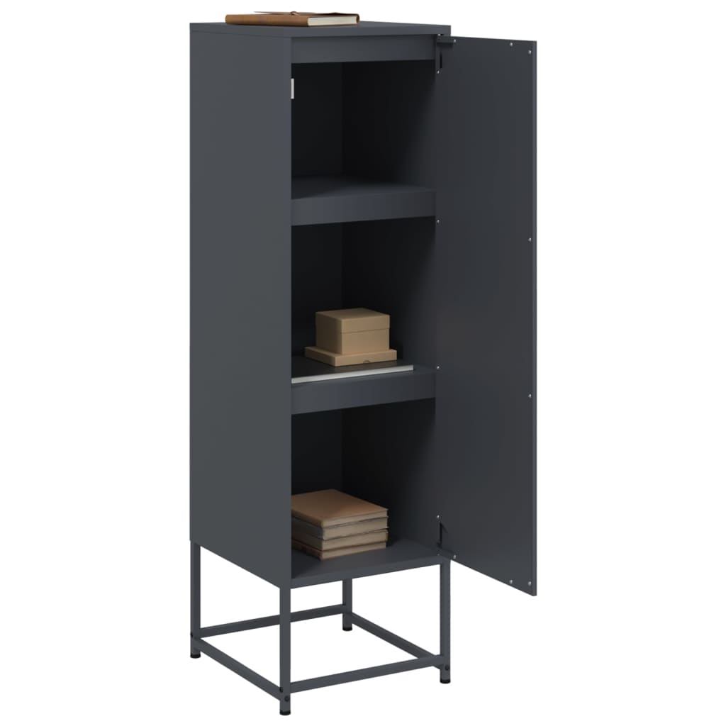 Buffet haut anthracite 36x39x123 cm acier - XIOS