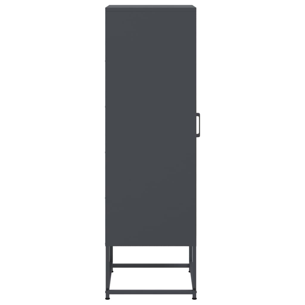 Buffet haut anthracite 36x39x123 cm acier - XIOS