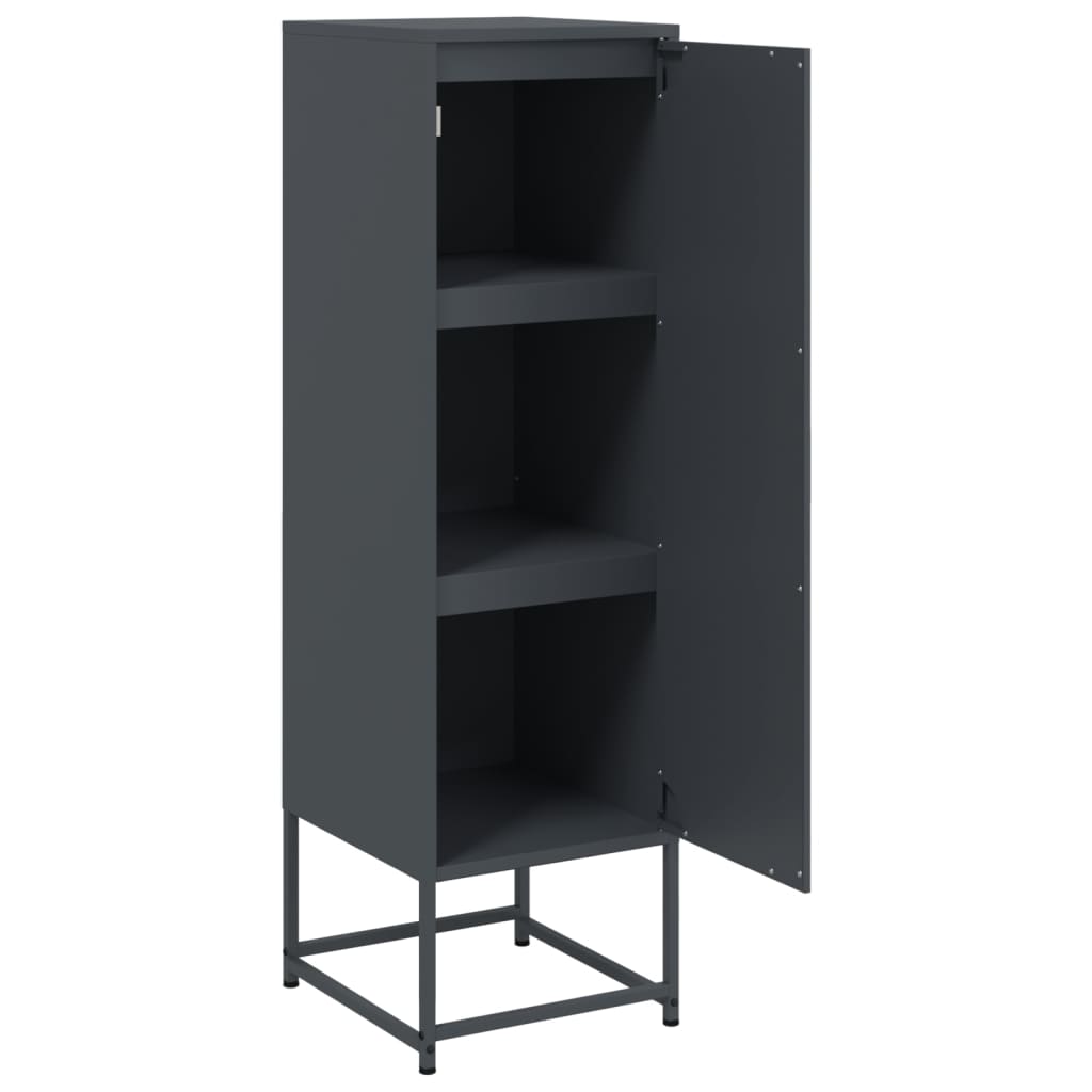 Buffet haut anthracite 36x39x123 cm acier - XIOS