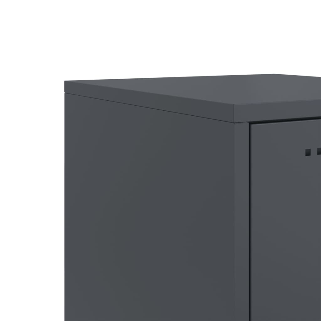 Buffet haut anthracite 36x39x123 cm acier - XIOS