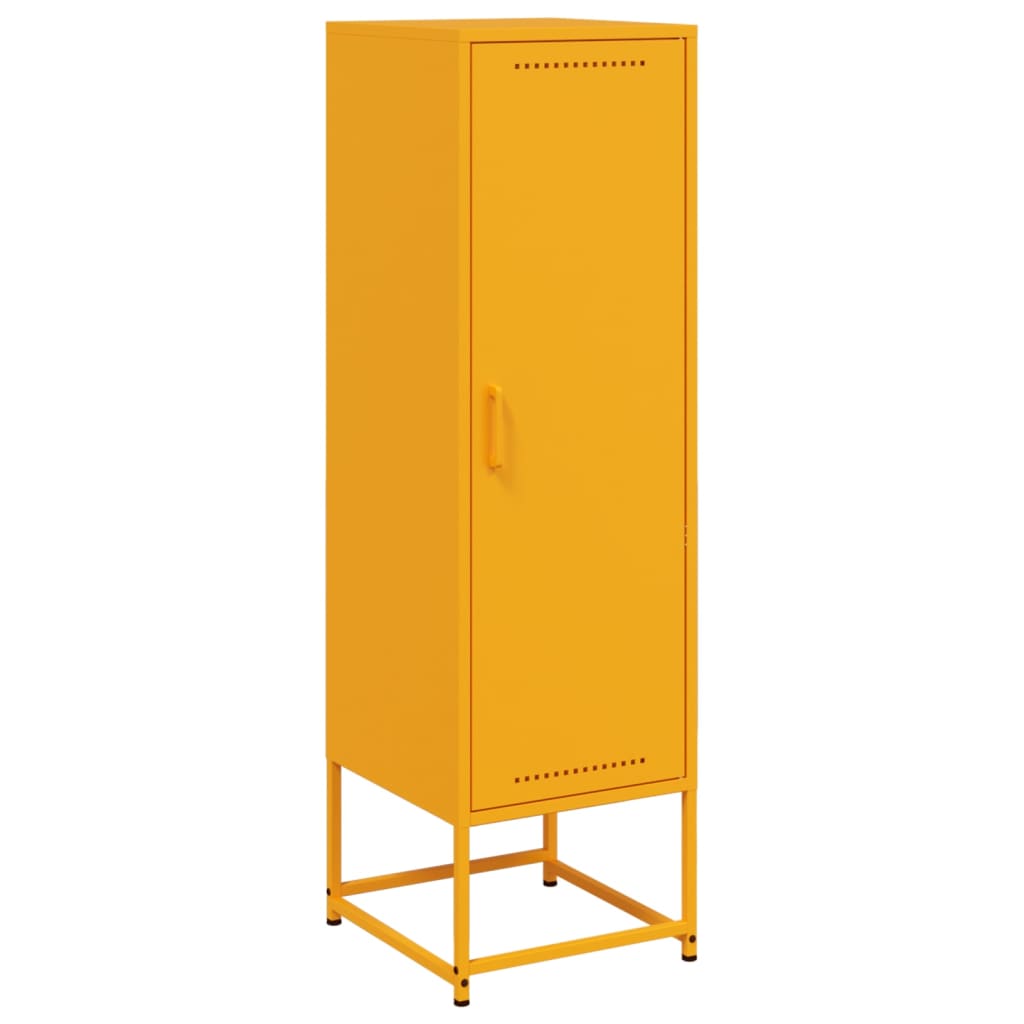 Buffet jaune moutarde 36x39x123 cm acier - XIOS