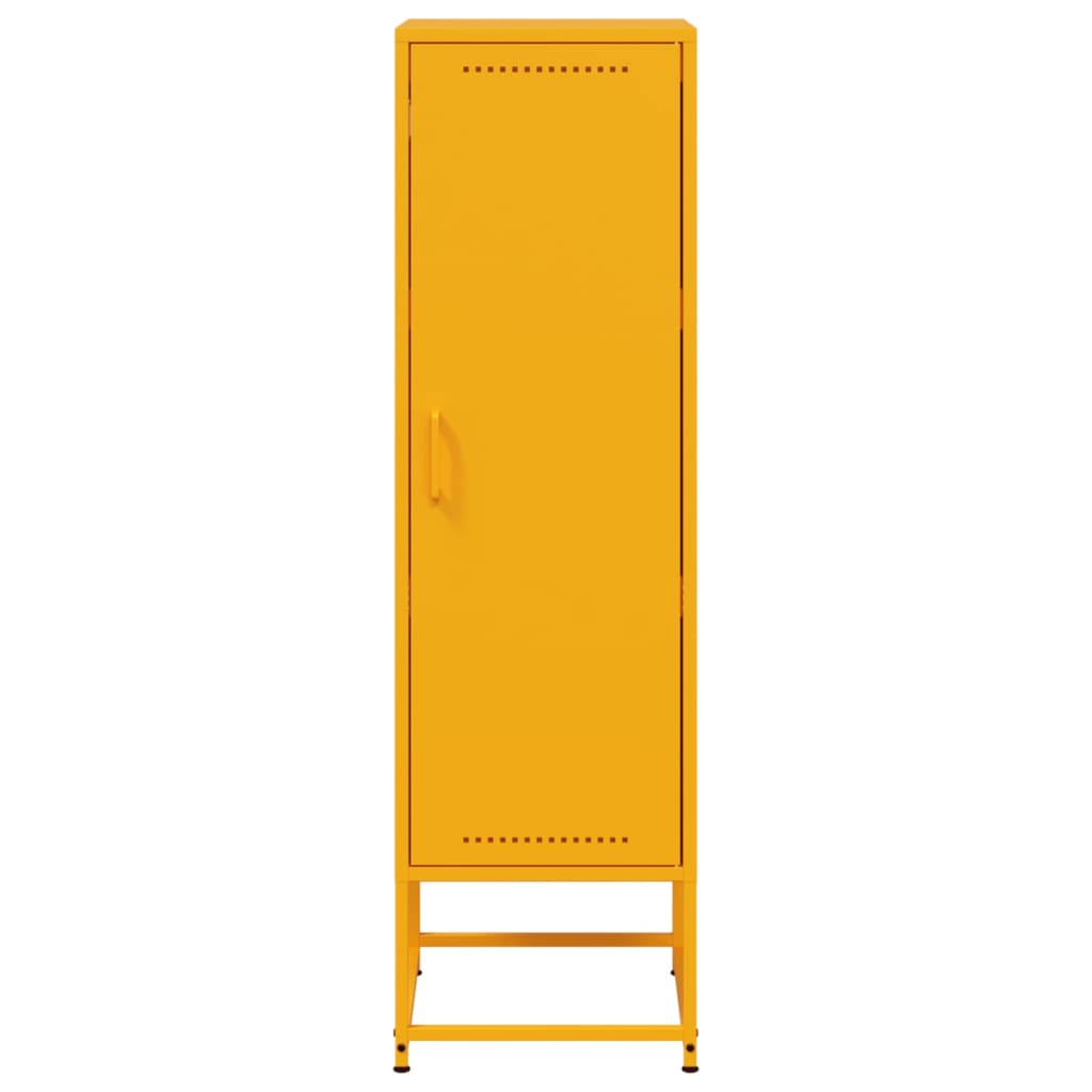 Buffet jaune moutarde 36x39x123 cm acier - XIOS
