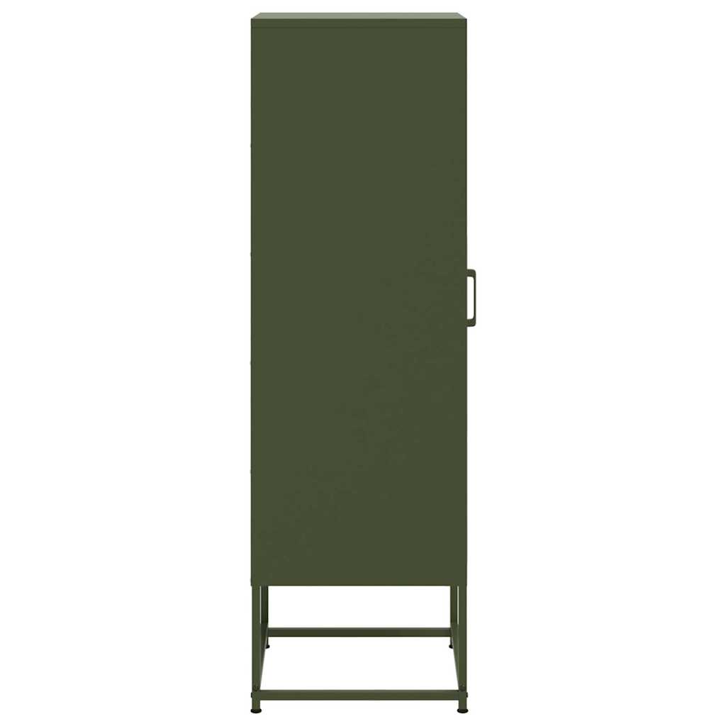 Buffet vert olive 36x39x123 cm acier - XIOS