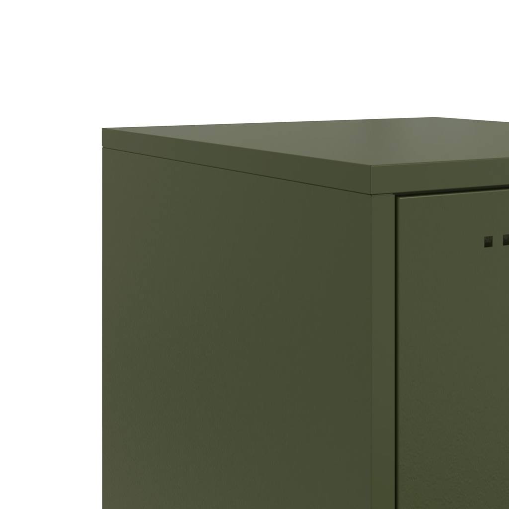 Buffet vert olive 36x39x123 cm acier - XIOS