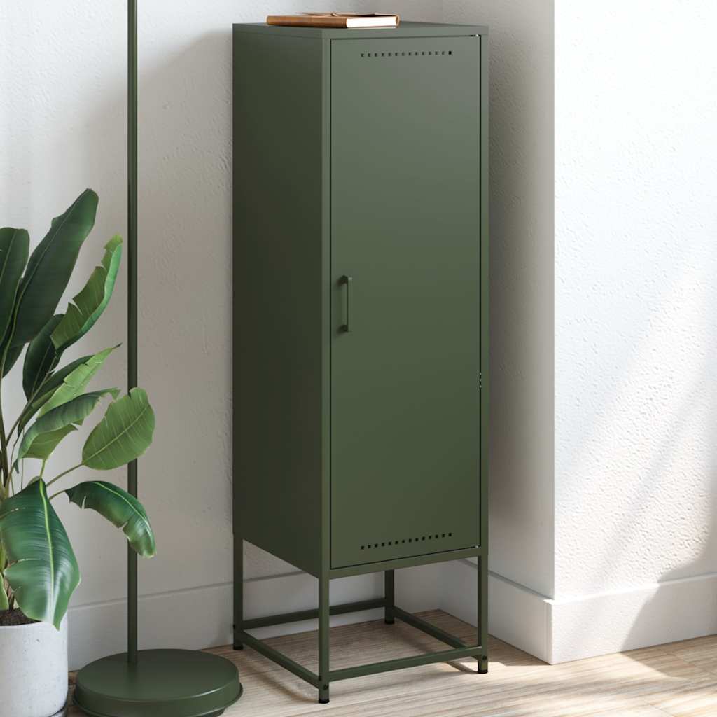 Buffet vert olive 36x39x123 cm acier - XIOS