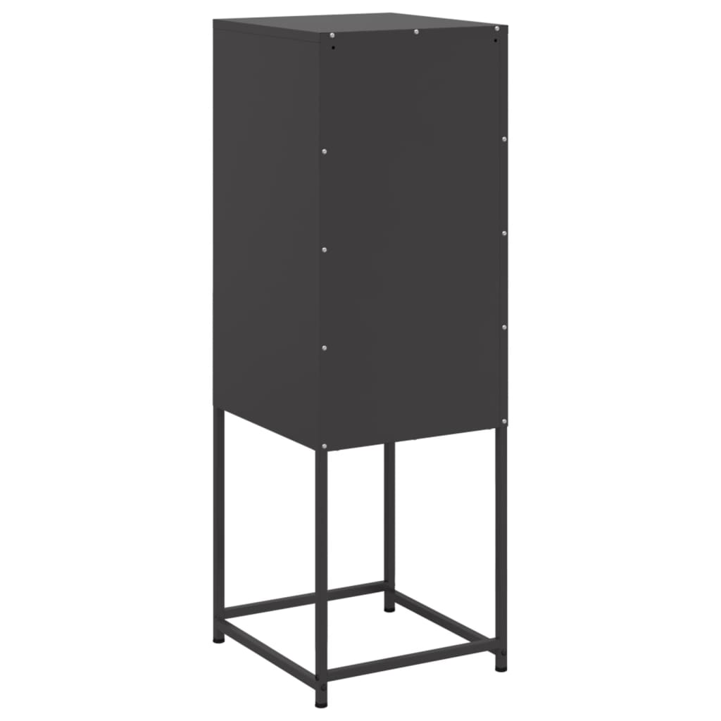 Buffet haut noir 36x39x107 cm acier - XIOS