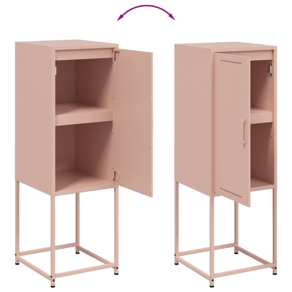 Buffet haut rose 36x39x107 cm acier - XIOS