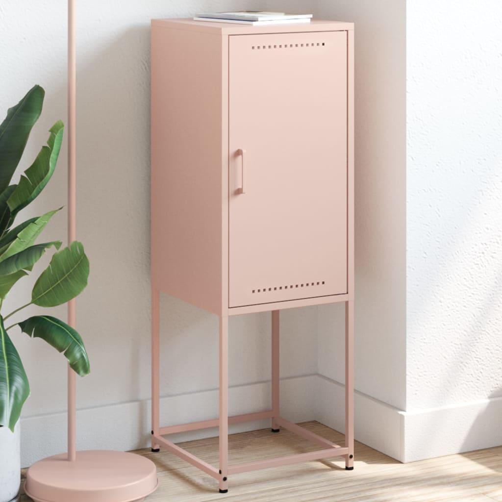 Buffet haut rose 36x39x107 cm acier - XIOS