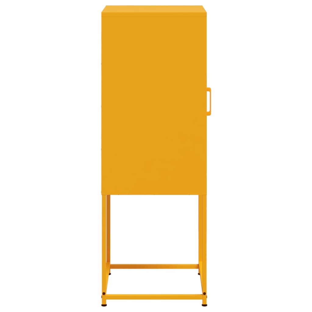 Buffet jaune moutarde 36x39x107 cm acier - XIOS
