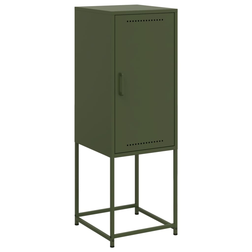 Buffet vert olive 36x39x107 cm acier - XIOS