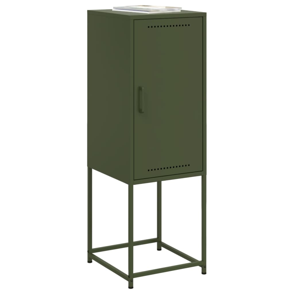 Buffet vert olive 36x39x107 cm acier - XIOS