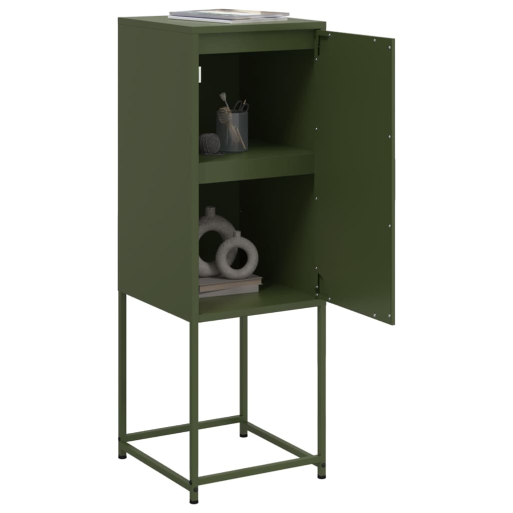 Buffet vert olive 36x39x107 cm acier - XIOS