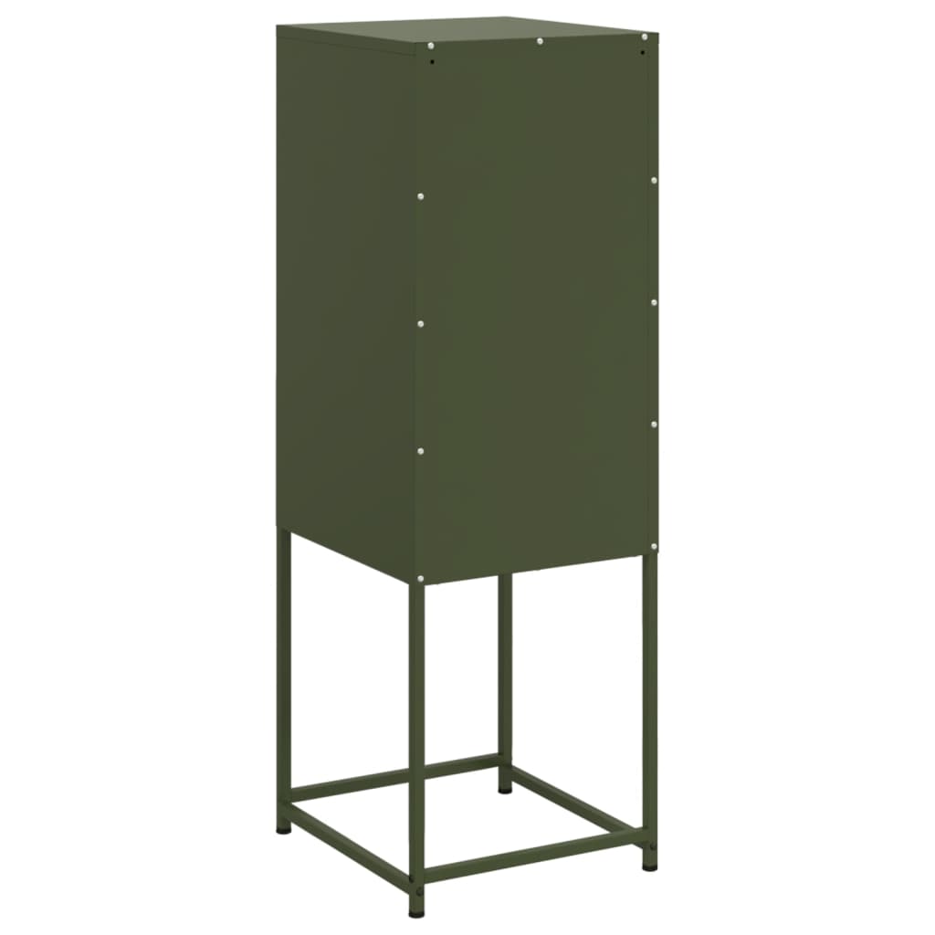 Buffet vert olive 36x39x107 cm acier - XIOS