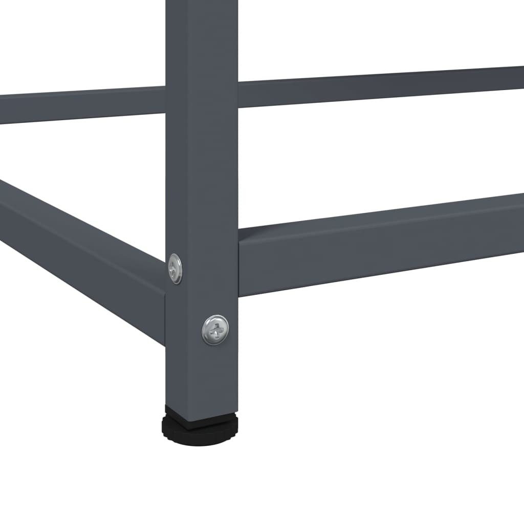Buffet haut anthracite 100,5x39x107 cm acier - XIOS