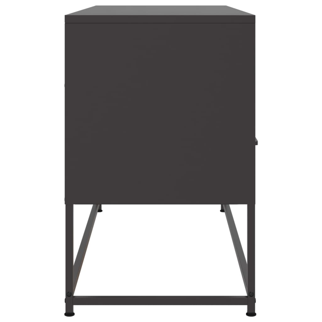 Meuble TV noir 100,5x39x60,5 cm acier - XIOS