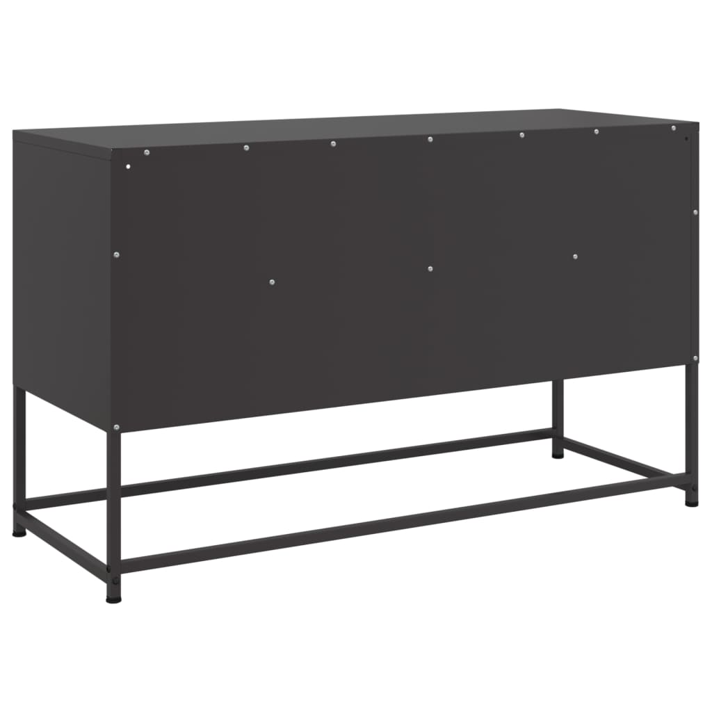 Meuble TV noir 100,5x39x60,5 cm acier - XIOS
