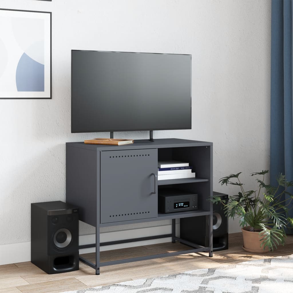 Meuble TV rose 100,5x39x60,5 cm acier - XIOS