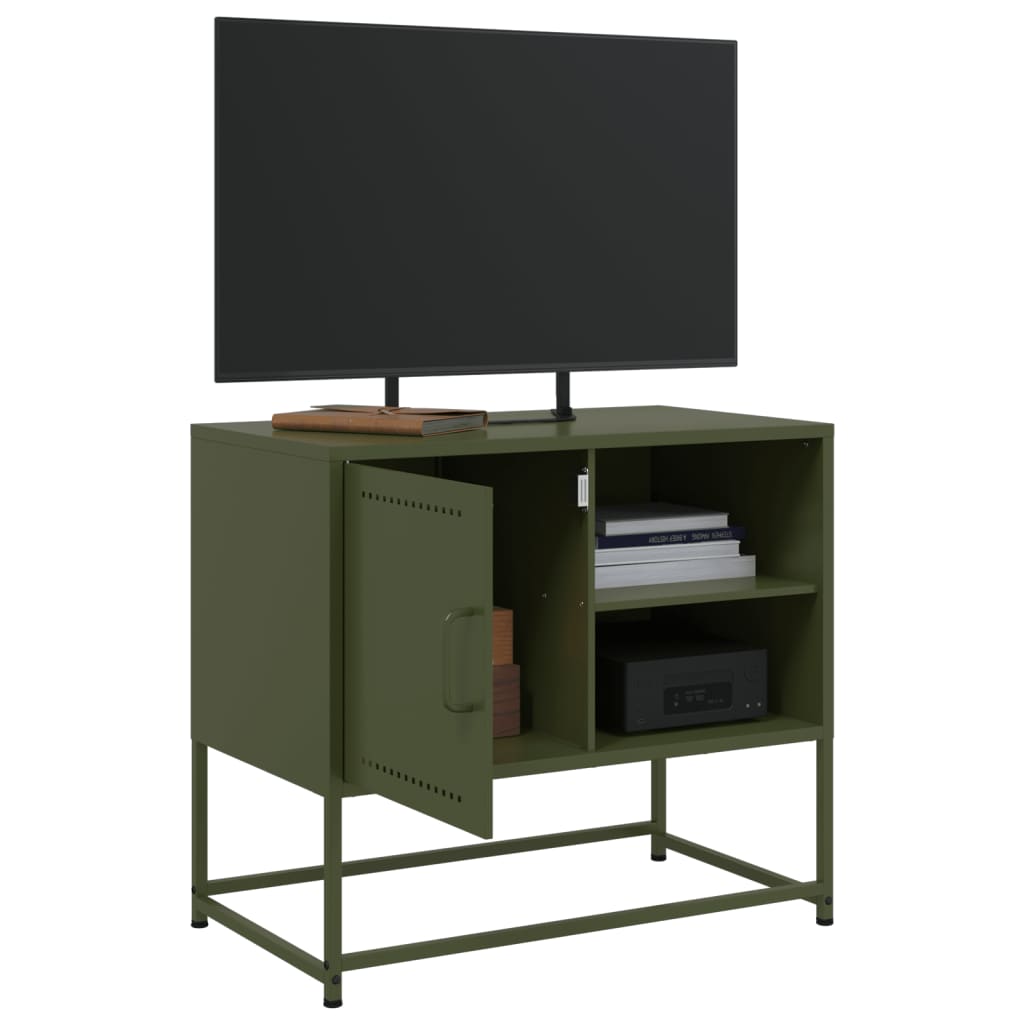 Meuble TV jaune moutarde 100,5x39x60,5 cm acier - XIOS