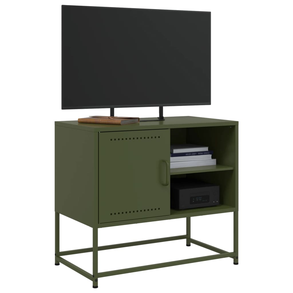 Meuble TV jaune moutarde 100,5x39x60,5 cm acier - XIOS