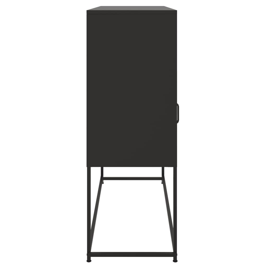 Buffet noir 100,5x39x107 cm acier - XIOS