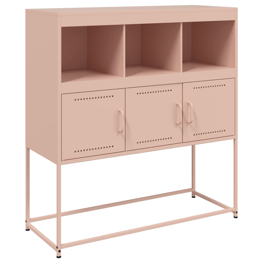 Buffet rose 100,5x39x107 cm acier - XIOS