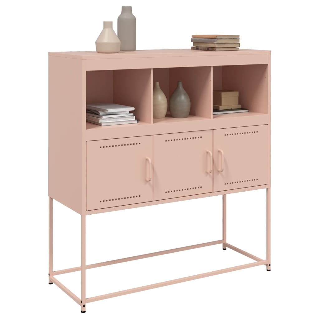 Buffet rose 100,5x39x107 cm acier - XIOS