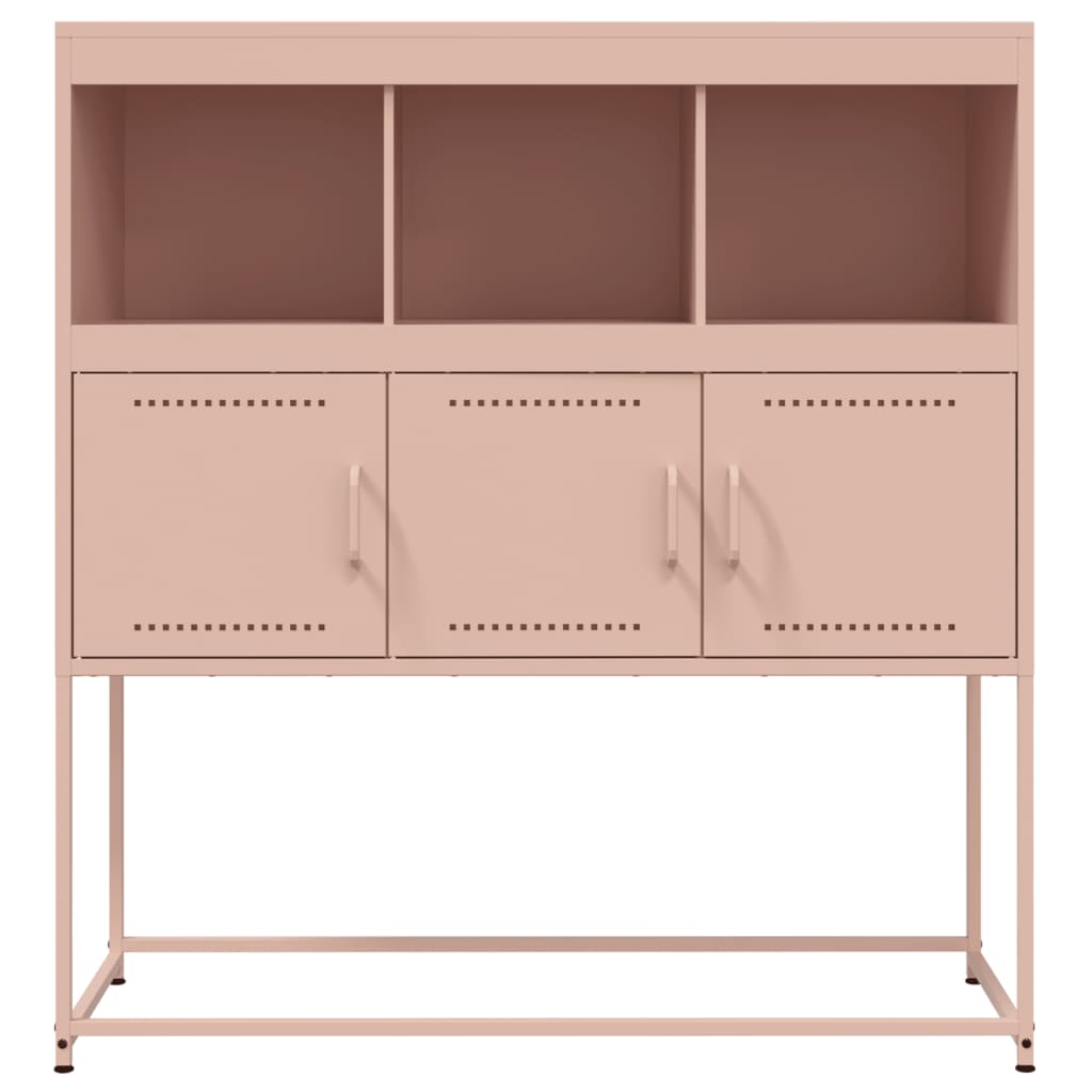 Buffet rose 100,5x39x107 cm acier - XIOS