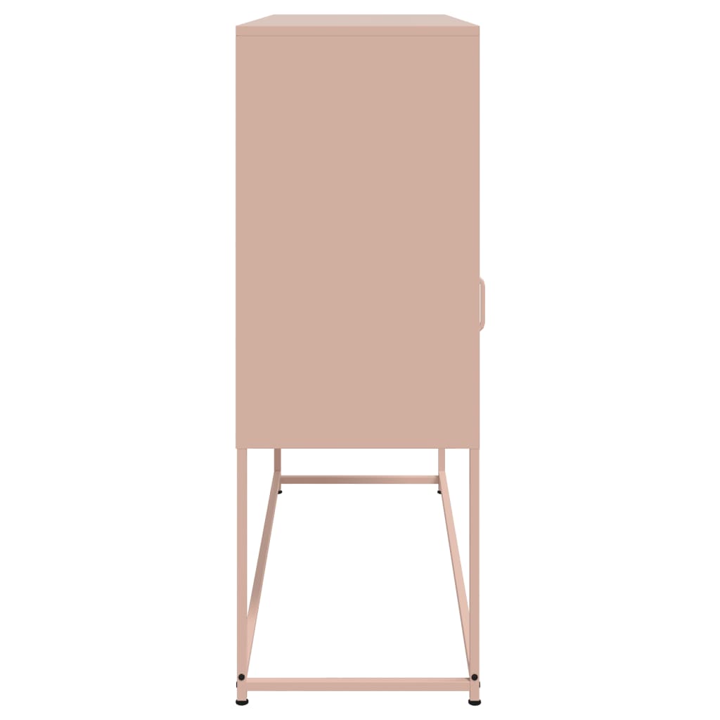 Buffet rose 100,5x39x107 cm acier - XIOS