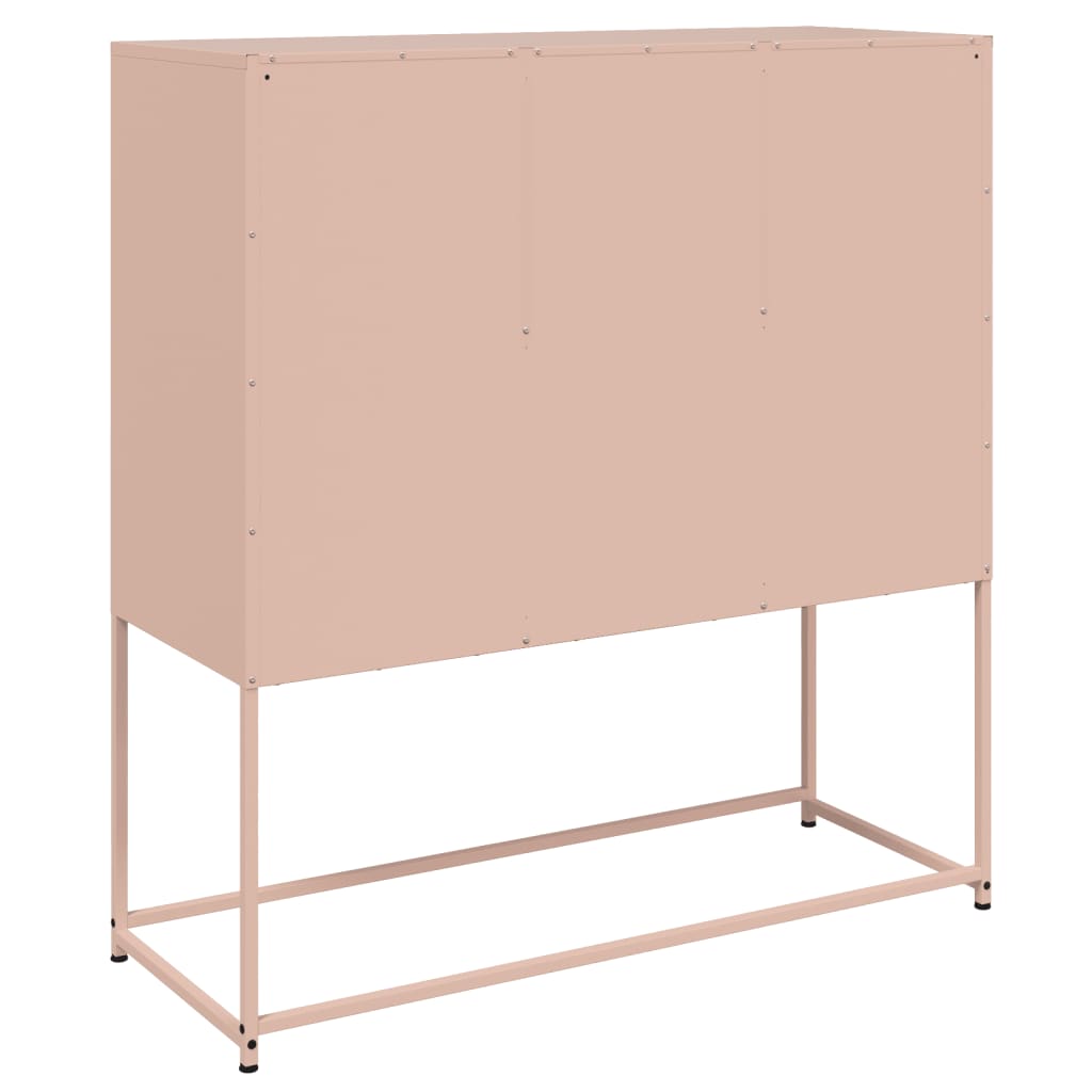 Buffet rose 100,5x39x107 cm acier - XIOS